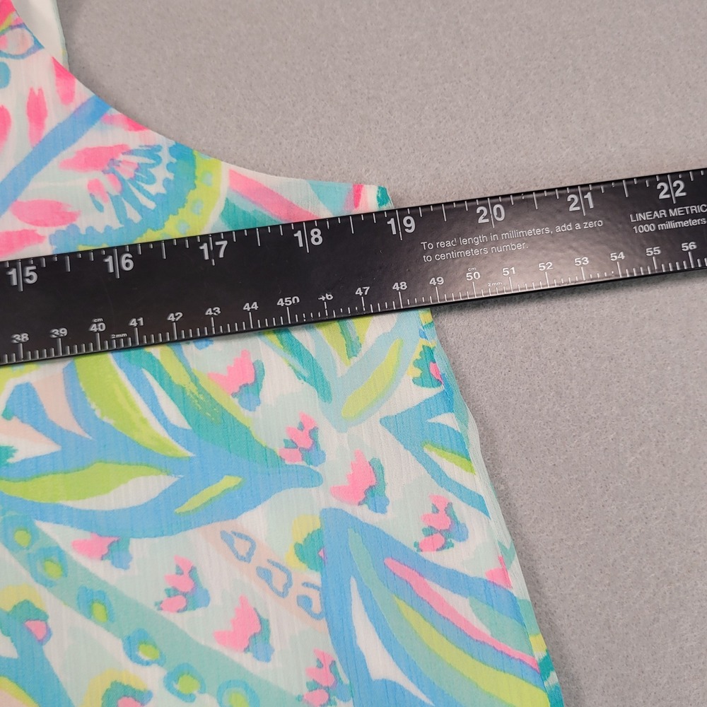 Lilly Pulitzer Womens Winni Midi Dress Pink Blue Green Maraca My World Size M - Picture 5 of 9